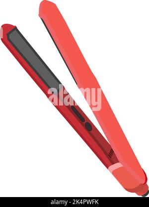 Lisseur rouge, illustration, vecteur sur fond blanc. Illustration de Vecteur