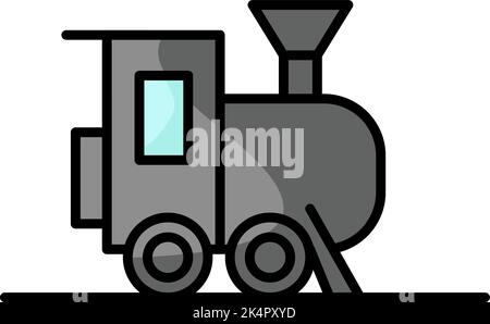 Amusment Park train, illustration, vecteur sur fond blanc. Illustration de Vecteur