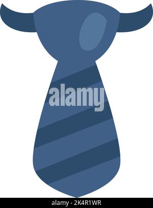 Cravate bleue, illustration, vecteur sur fond blanc. Illustration de Vecteur