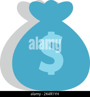 Sac de financement, illustration, vecteur sur fond blanc. Illustration de Vecteur