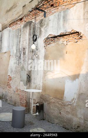 Article rétro décoré dans une maison d'époque, photo de stock Banque D'Images