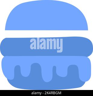 Retirez le hamburger, l'illustration, le vecteur sur un fond blanc. Illustration de Vecteur