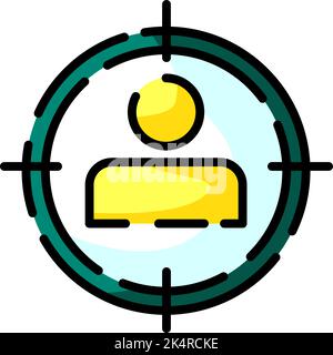 Cible de police, illustration, vecteur sur fond blanc. Illustration de Vecteur