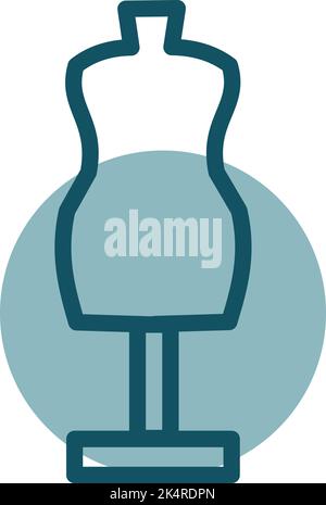 Boutique de vêtements design, illustration, vecteur sur fond blanc. Illustration de Vecteur