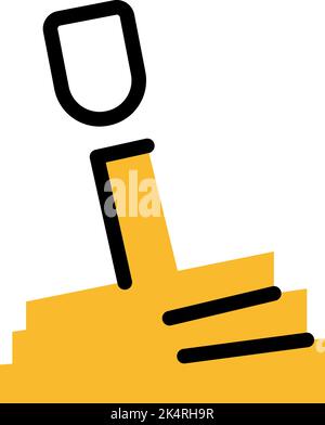 Voiture manuelle, illustration, vecteur sur fond blanc. Illustration de Vecteur