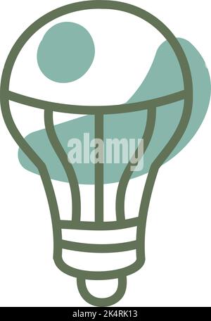 Électricité écologique, illustration, vecteur sur fond blanc. Illustration de Vecteur