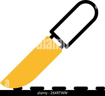 Couteau chirurgical, illustration, vecteur sur fond blanc. Illustration de Vecteur