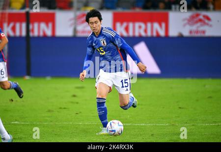 Match international de préparation, Merkur-Spiel-Arena Düsseldorf: Japon contre Equateur; Daichi Kamada (JPN) Banque D'Images