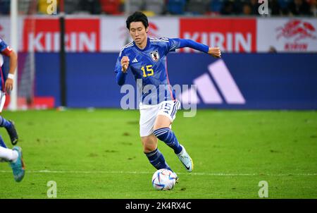 Match international de préparation, Merkur-Spiel-Arena Düsseldorf: Japon contre Equateur; Daichi Kamada (JPN) Banque D'Images