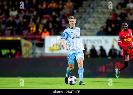 Farum, Danemark. 03rd octobre 2022. Mikkel Pedersen (12) du Randers FC vu pendant le match Superliga de 3F entre le FC Nordsjaelland et le Randers FC à droite de Dream Park à Farum. (Crédit photo : Gonzales photo/Alamy Live News Banque D'Images