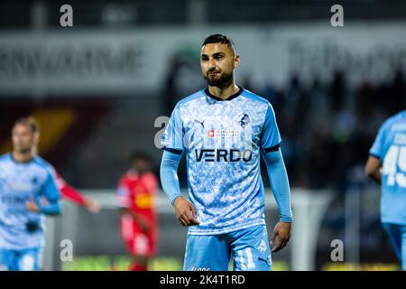 Farum, Danemark. 03rd octobre 2022. Edgar Babayan (11) de Randers FC vu pendant le match Superliga de 3F entre le FC Nordsjaelland et Randers FC à droite de Dream Park à Farum. (Crédit photo : Gonzales photo/Alamy Live News Banque D'Images