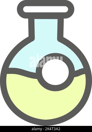 Tube chimique, illustration, vecteur sur fond blanc. Illustration de Vecteur