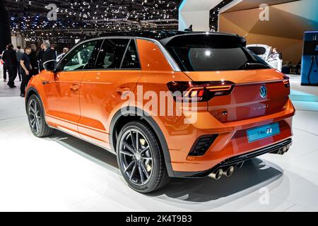 Volkswagen T-Roc R-Line au salon international de l'automobile de Genève 89th. Genève, Suisse - 6 mars 2019 Banque D'Images