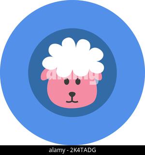 Élevage de moutons, illustration, vecteur sur fond blanc. Illustration de Vecteur