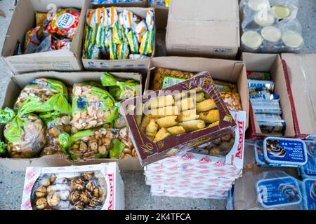 Départ et arrivée des marchandises en provenance et à destination de l'Ukraine, au boulevard Vincent Auriol, gare de Chevaleret, à Paris, France, sur 2 octobre, 2022. Photo de Patricia Huchot-Boissier/ABACAPRESS.COM Banque D'Images