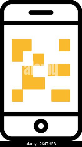 Code QR supermarché, illustration, vecteur sur fond blanc. Illustration de Vecteur