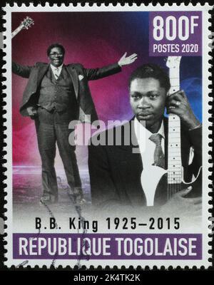 B. B. Portraits de roi sur timbre-poste du Togo Banque D'Images