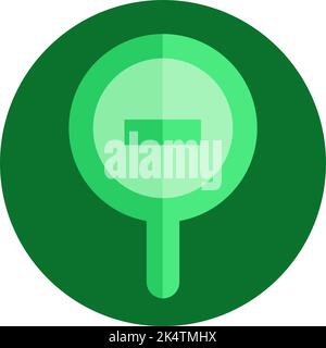 Icône de zoom arrière, illustration, vecteur sur fond blanc. Illustration de Vecteur