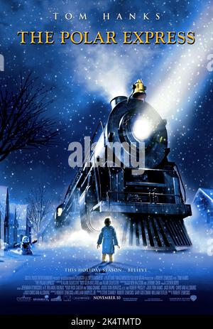 L'Express polaire 2004 l'affiche du film Polar Express Banque D'Images