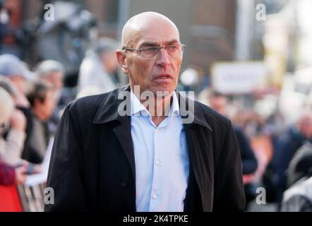 Jean Luc van den Broucke pendant la course cycliste Binche - Chimay - Binche 2022, Memorial Frank Vandenbrouck sur 4 octobre 2022 à Binche, Belgique - photo Laurent Lairys / DPPI Banque D'Images