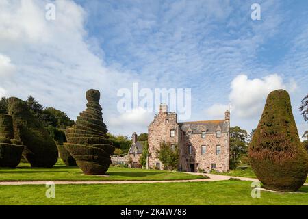 Le château de Fingask est un lieu de mariage rural entre Perth et Dundee, en Écosse Banque D'Images