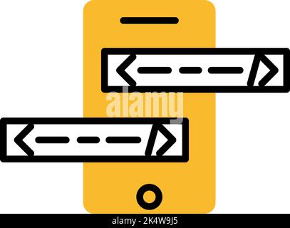 Codage mobile, illustration, vecteur sur fond blanc. Illustration de Vecteur