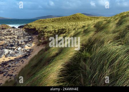 Borvemor Beach, sur l'île Hebridean de Harris, en Écosse Banque D'Images