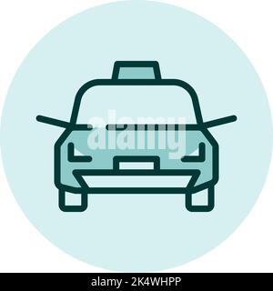 Taxi CAB, illustration, vecteur sur fond blanc. Illustration de Vecteur