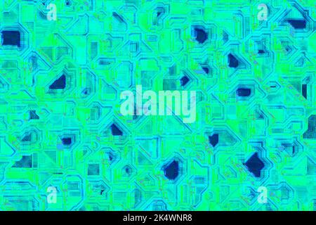 illustration de fond de plan numérique avec modèle de cristal électronique créatif Banque D'Images