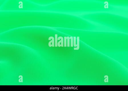 Fond en tissu vert. Matériau soie, satin, chintz vert Banque D'Images