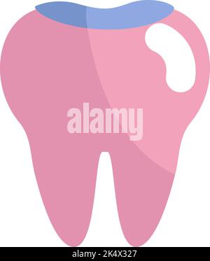 Remplissage dentaire médical, illustration, vecteur sur fond blanc. Illustration de Vecteur