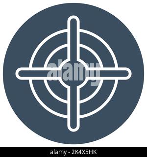 Cible de police, illustration, vecteur sur fond blanc. Illustration de Vecteur