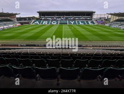 Plymouth, Royaume-Uni. 04th octobre 2022. Vue générale de Home Park pendant le match Sky Bet League 1 Plymouth Argyle vs Sheffield mercredi à Home Park, Plymouth, Royaume-Uni, 4th octobre 2022 (photo de Stanley Kasala/News Images) à Plymouth, Royaume-Uni le 10/4/2022. (Photo de Stanley Kasala/News Images/Sipa USA) crédit: SIPA USA/Alay Live News Banque D'Images