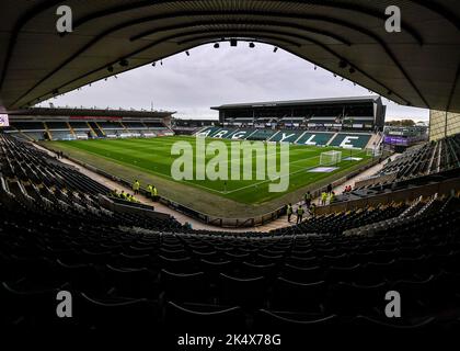 Plymouth, Royaume-Uni. 04th octobre 2022. Vue générale de Home Park pendant le match Sky Bet League 1 Plymouth Argyle vs Sheffield mercredi à Home Park, Plymouth, Royaume-Uni, 4th octobre 2022 (photo de Stanley Kasala/News Images) à Plymouth, Royaume-Uni le 10/4/2022. (Photo de Stanley Kasala/News Images/Sipa USA) crédit: SIPA USA/Alay Live News Banque D'Images