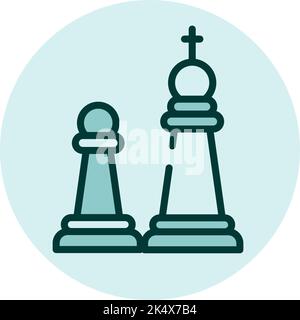 Jeu d'échecs, illustration, vecteur sur fond blanc. Illustration de Vecteur