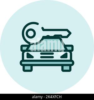 Location de voiture, illustration, vecteur sur fond blanc. Illustration de Vecteur
