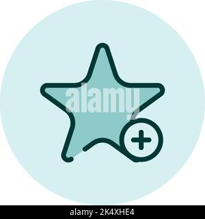 Ajouter à icône, illustration, vecteur sur fond blanc. Illustration de Vecteur