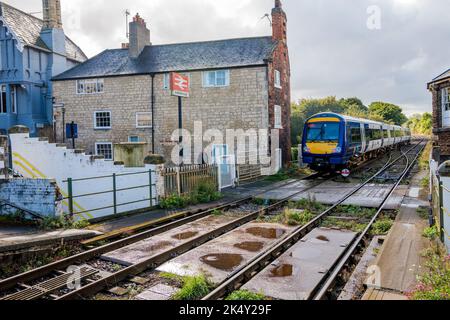 Gare de Knaresborough, une gare classée de catégorie II dans la ville marchande de Knaresborough, dans le Yorkshire, en Angleterre. Banque D'Images