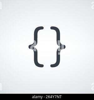 Symbole de guillemet. Icône crochet. Élément typographique. Illustration vectorielle de stock isolée Illustration de Vecteur