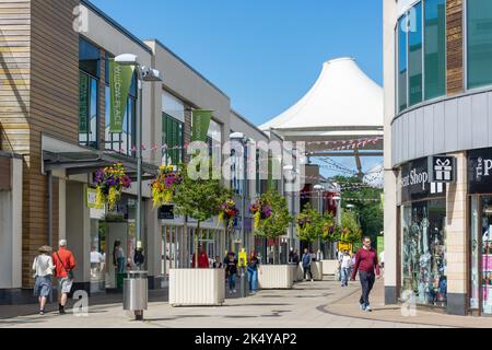 Centre commercial Willow place, George Street, Corby, Northamptonshire, Angleterre, Royaume-Uni Banque D'Images