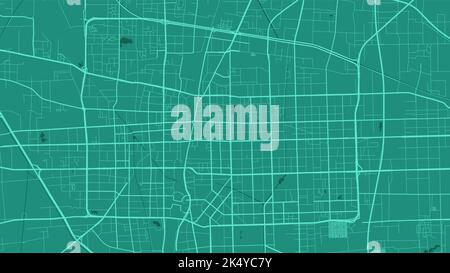 Carte vectorielle verte de Shijiazhuang, Chine. Illustration de l'affiche de la carte routière de la ville urbaine. Shijiazhuang art de la carte Illustration de Vecteur