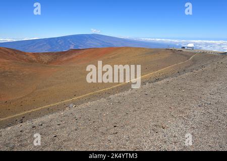 Impressions pittoresques du paysage magique de Mauna Kea, Big Island HI Banque D'Images