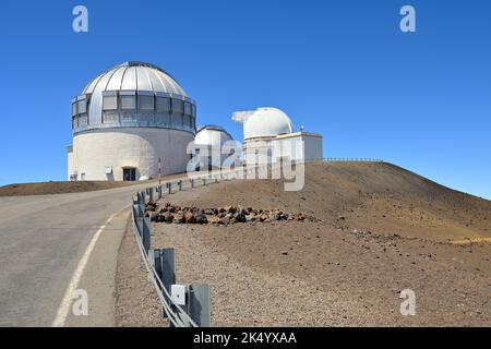 Impressions pittoresques du paysage magique de l'observatoire Mauna Kea, Big Island HI Banque D'Images