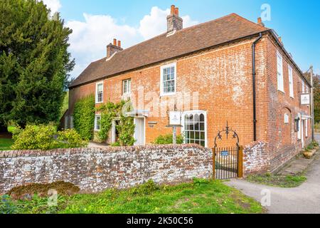 Chawton, Hampshire; 4 octobre 2022 - vue extérieure de la maison Jane Austens à Chawton, Hampshire, Royaume-Uni. Banque D'Images