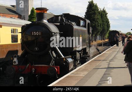 GWR Pannier 1501 Banque D'Images