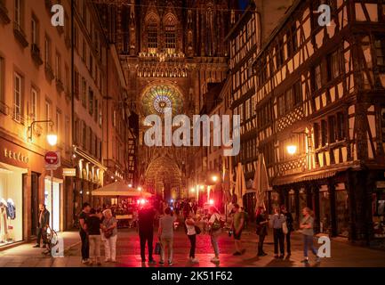 Strasbourg Cathédrale notre-Dame Alsace France Cathédrale de Strasbourg ou Cathédrale notre-Dame de Strasbourg (Cathédrale notre-Dame de Strasbourg) Banque D'Images