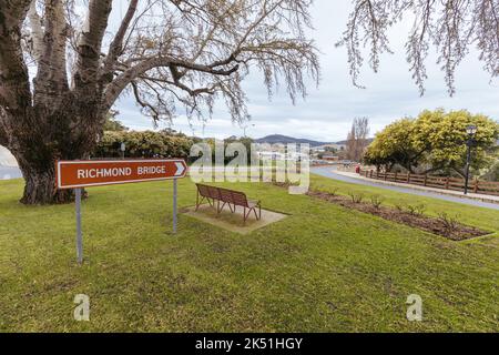 Richmond Bridge en Tasmanie Australie Banque D'Images