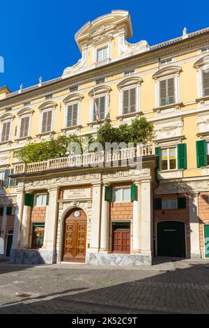 Palazzo della Meridiana à Gênes, capitale de la Ligurie, Italie. Il a été construit entre 1536 et 1544 par le banquier génoise Gerolamo Grimaldi Oliva, qui a obtenu Banque D'Images