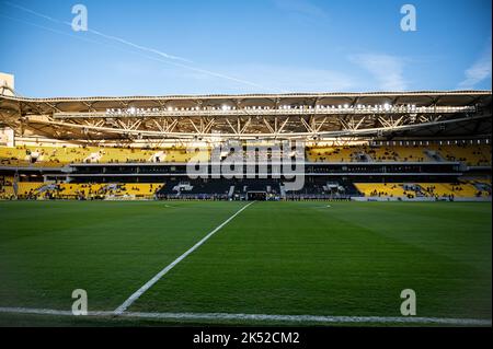 Athènes, Lombardie, Grèce. 3rd octobre 2022. Le nouveau stade de l'AEK Athens FC a été nommé OMAP Arena lors du premier match de la Super League grecque entre Aek Athens FC et Ionikos FC à Athènes, Grèce sur 03 octobre 2022. (Image de crédit : © Stefanos Kyriazis/ZUMA Press Wire) Banque D'Images