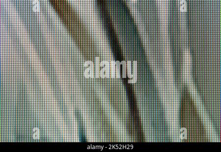 Écran TV écran LCD RVB rouge vert bleu pixels visibles, macro, gros plan extrême, vert résumé texture d'arrière-plan, personne, personne, personne, plein format. Liq Banque D'Images